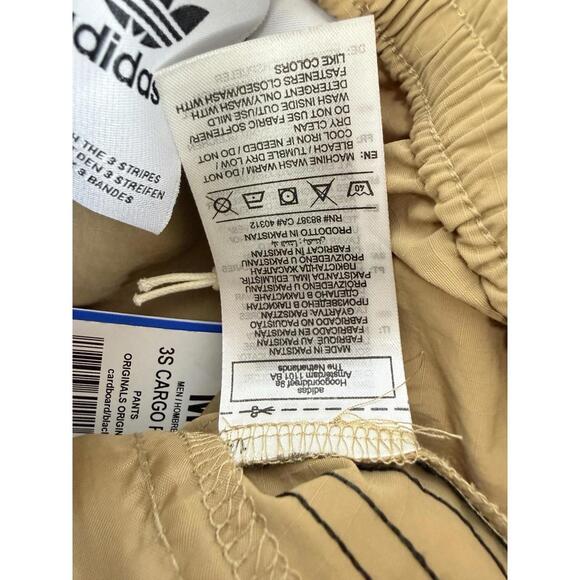 Adidas Adicolor Classics 3 Stripes Cargo Pants Medium Mens Brown Black New NWT - Picture 6 of 10